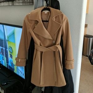 Michael Kors Asymmetrical Belted Jacket